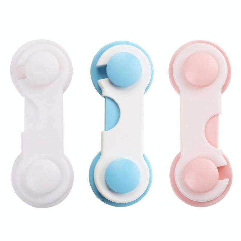 20 PCS Children Home Wardrobe Anti-opening Safety Lock(Pink)