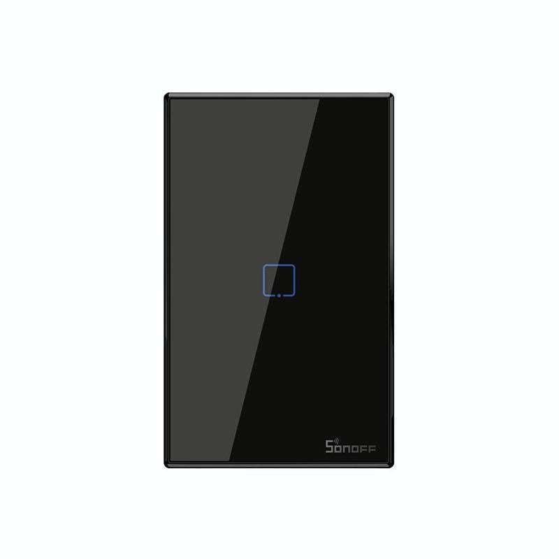Sonoff T3 US-TX 433 RF WIFI Smart Remote Control Wall Touch Switch, US Plug, Style:Single Button