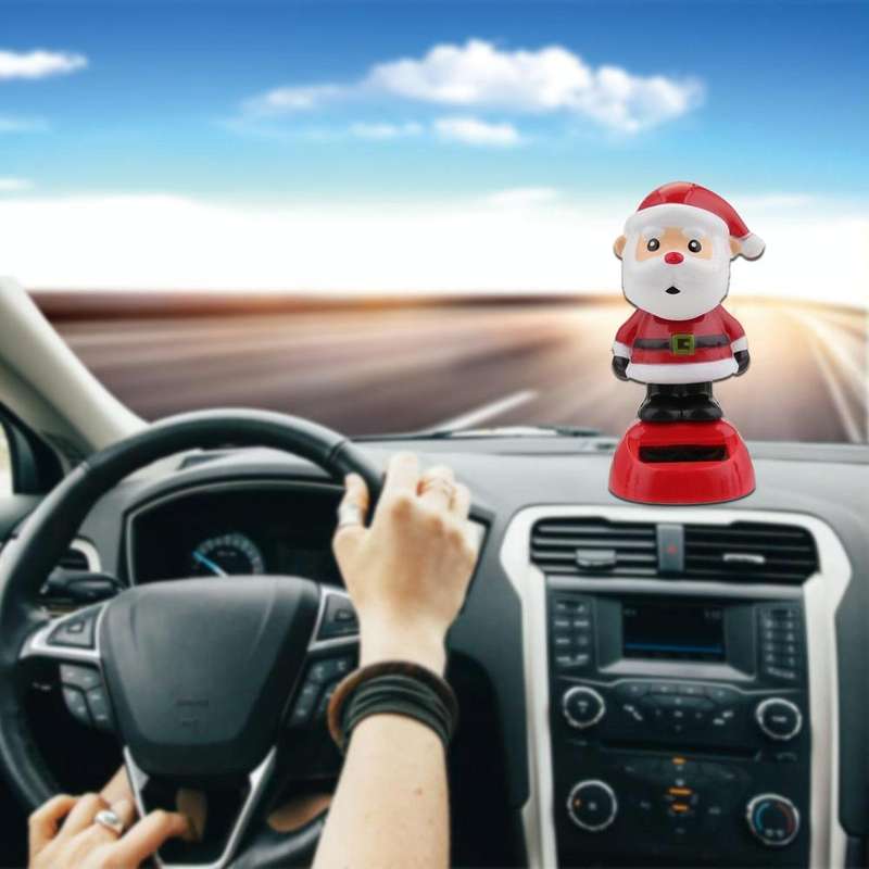 Solar Powered Car Home Decoration Christmas Gift for Children(A)