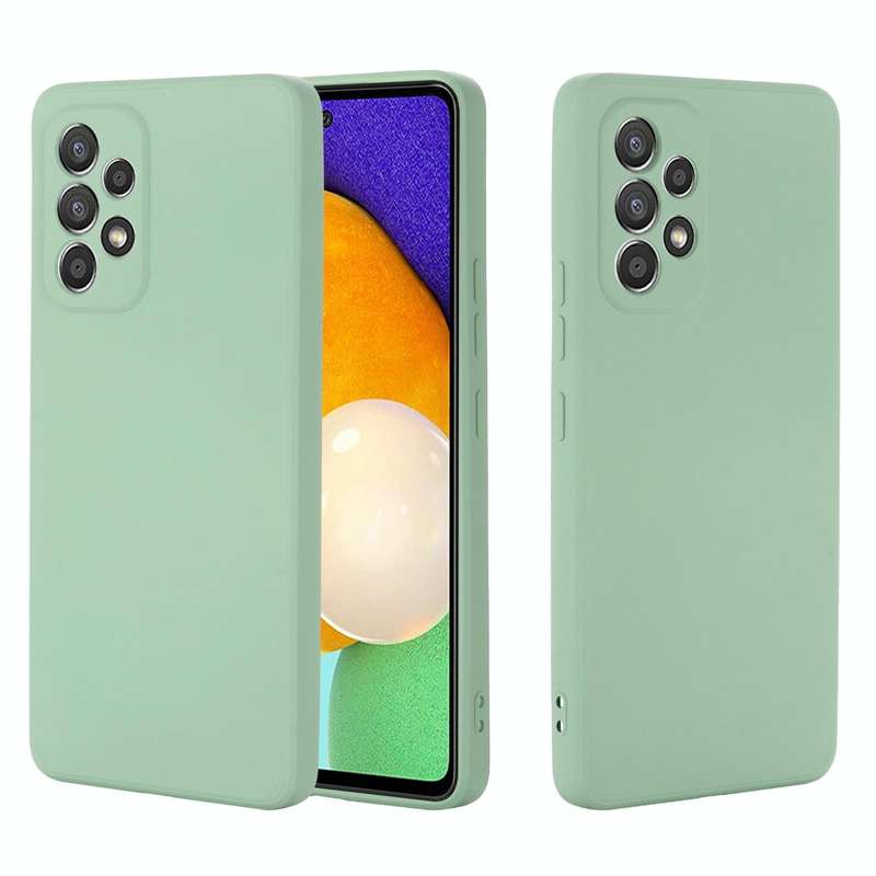 For Samsung Galaxy A53 5G Color Liquid Silicone Phone Case(Green)