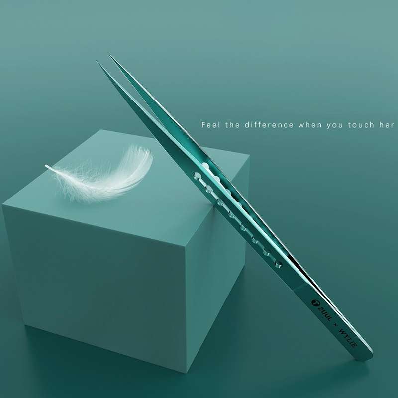 2UUL & WYLIE Ti11 Titanium Alloy Straight Tip Tweezers