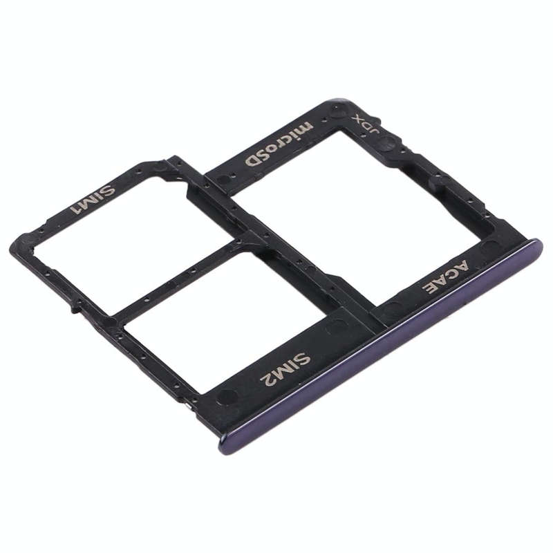 For Samsung Galaxy A315 / A31 SIM Card Tray + SIM Card Tray + Micro SD Card Tray (Black)