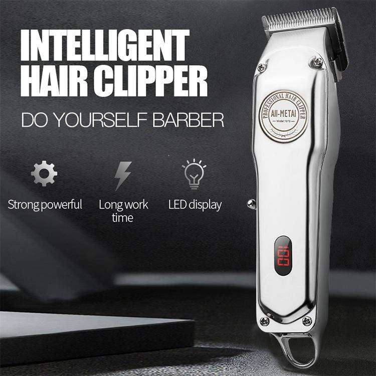 Retro Oil Head Electric Pusher Strong Power Electric Fader LCD Digital Display Rechargeable Hair ...