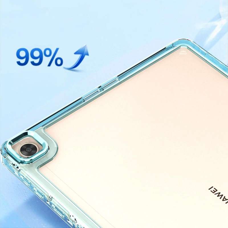 For Huawei MatePad T10 / T10S Clear Acrylic Shockproof Tablet Case(Black)