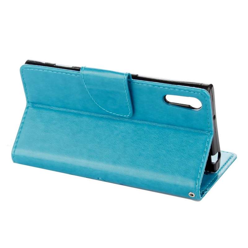 For Sony Xperia XZ Butterflies Love Flowers Embossing Horizontal Flip Leather Case with Holder & ...