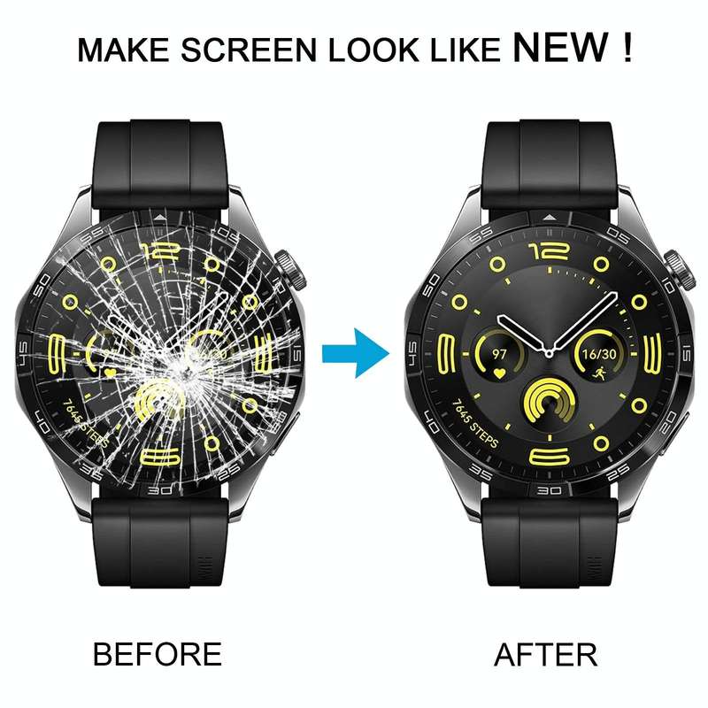 For Huawei Watch GT 4 46mm Original Front Screen Outer Glass Lens (Black)