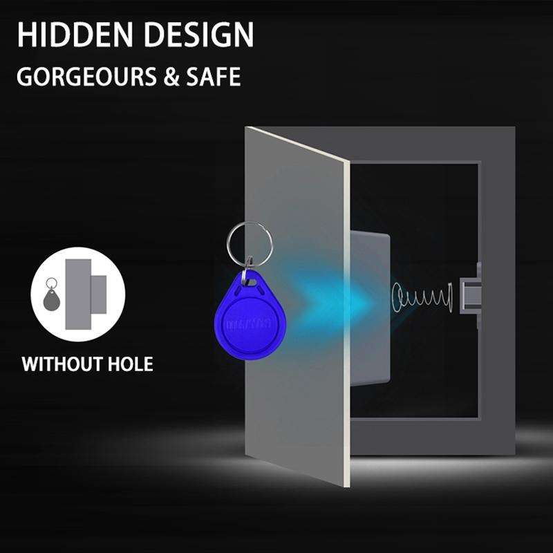 T3 ABS Magnetic Card Induction Lock Invisible Single Open Cabinet Door Lock (White)