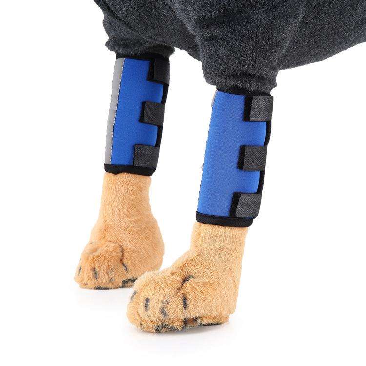 Pet Knee Protector Dog Surgery Injury Protective Cover, Size: M(Blue Reflection)