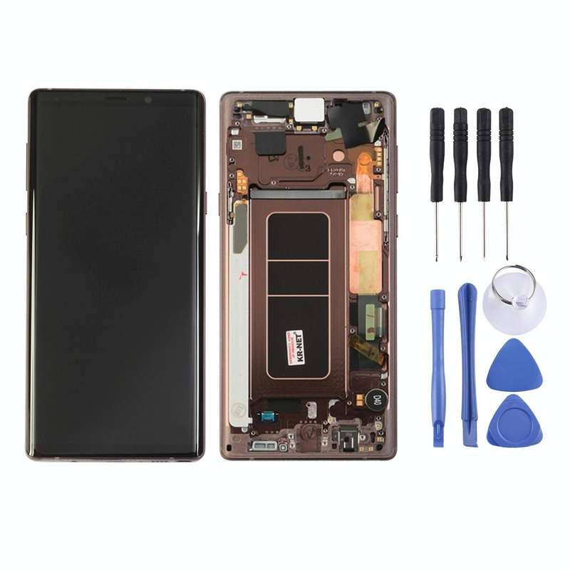LCD Screen and Digitizer Full Assembly with Frame for Galaxy Note9 / N960A / N960F / N960V / N960...