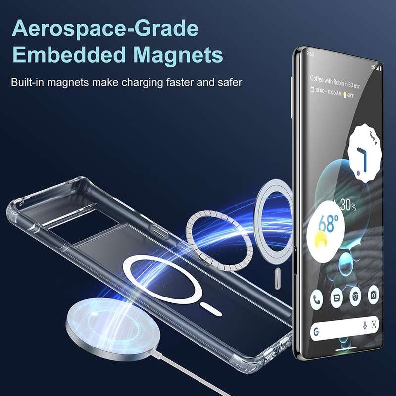 For Google Pixel 6 Pro Transparent Frosted MagSafe Phone Case