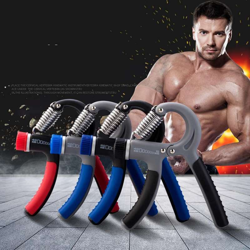 10-40Kg Adjustable Hand Grips Power Gripper Hand Wrist Strength Training Tool for Men, Random Col...