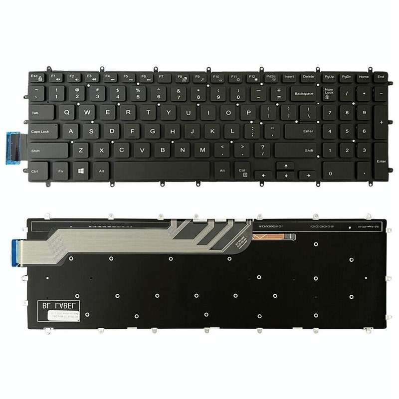 US Version White Word Laptop Keyboard For Dell G3 3579 3779 / G5 5587 / G7 7588(Black)