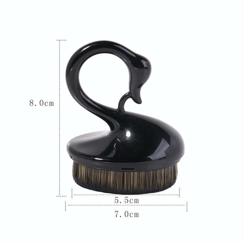 Little Swan Multifunctional Makeup Brush Non-Marking Magic Foundation Brush Washing Brush(Black)