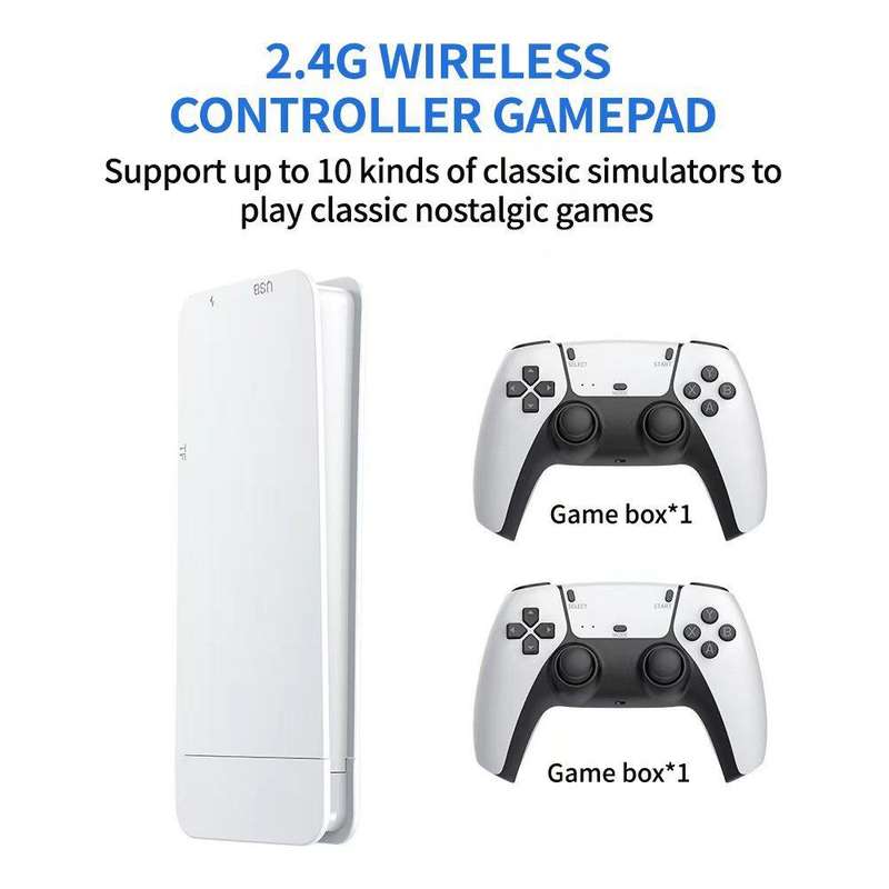 M15 HDMI HD 4K TV Dual Handle Game Console 32G 10000 Games