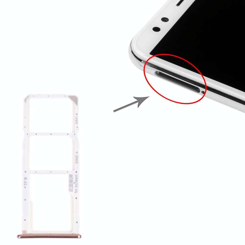 SIM Card Tray + SIM Card Tray + Micro SD Card Tray for Huawei Nova 2 Lite / Y7 Prime (2018) (Silver)