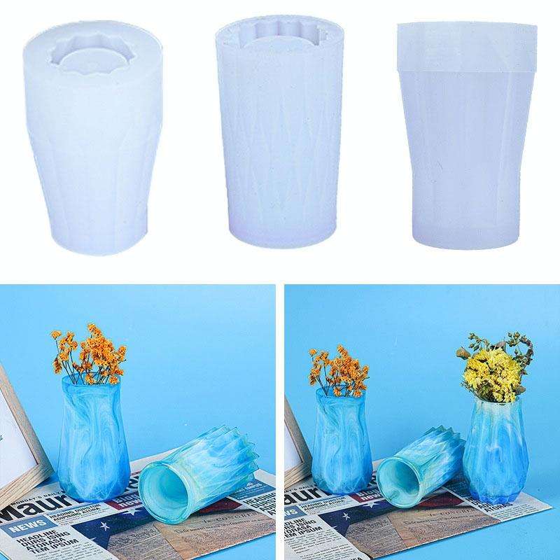 D720 Drop Plastic Mold Vase Silicone Mold(01)