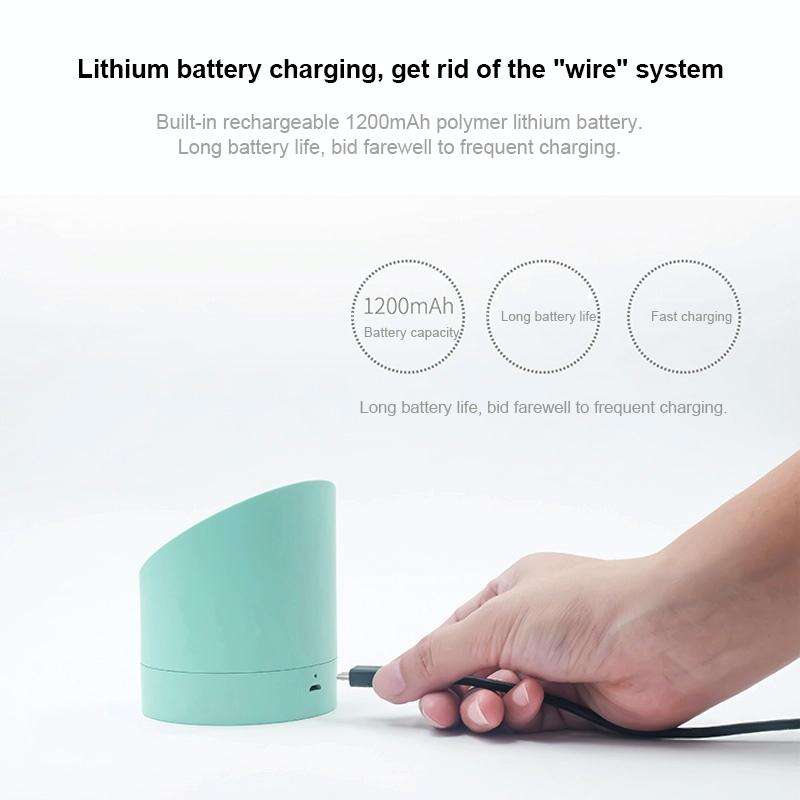Simple Home Creative Multi-function Charging Stepless Dimming Alarm Clock Night Light(Gray)