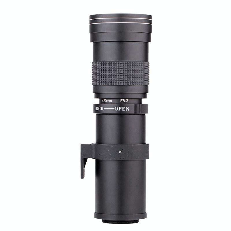Lightdow 420-800mm Zoom Camera Lens Optical Glass Coating Photographic Lens