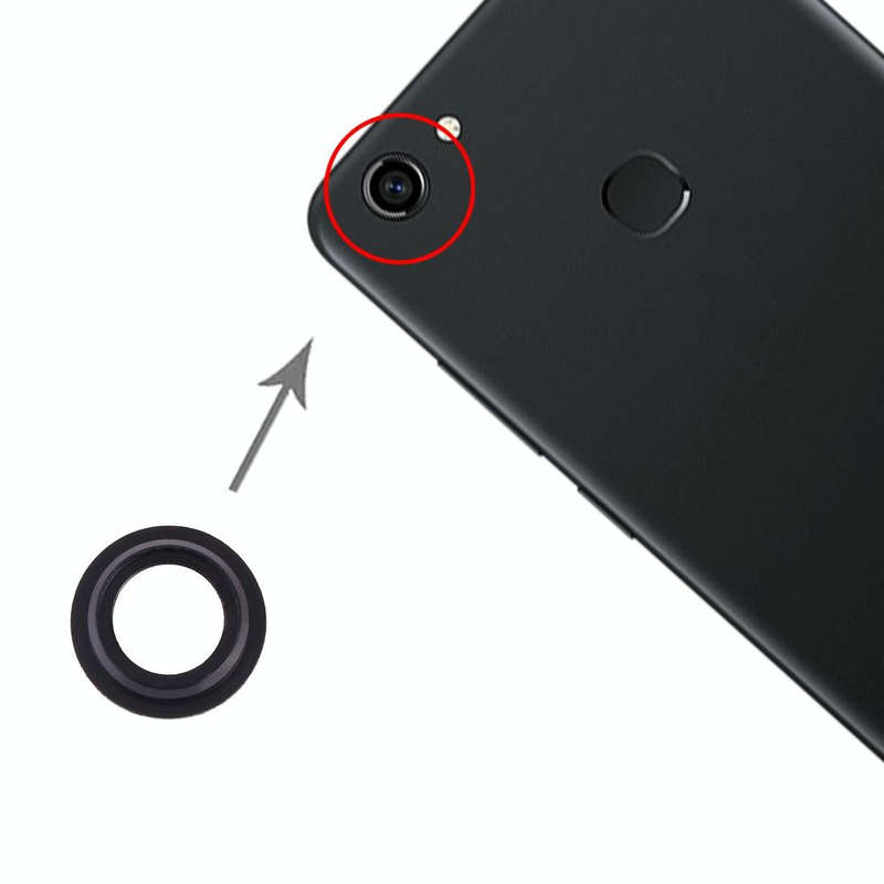 For Vivo Y75 10pcs Camera Lens Cover (Black)