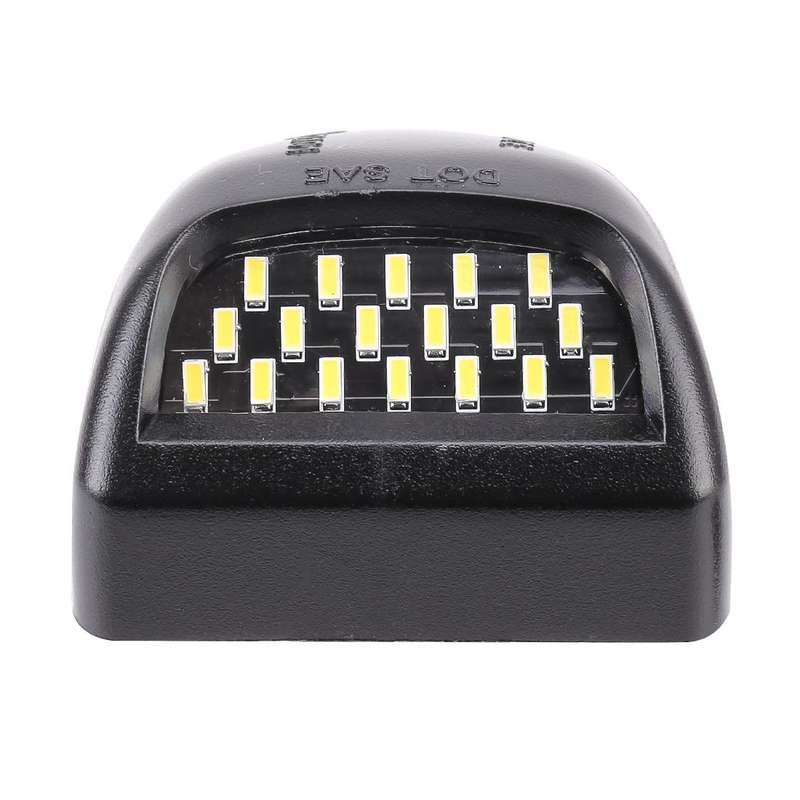 2 PCS DC 12V 3W 150LM 6000K LED License Plate Light 18LEDs SMD-4014 Bulbs Lamps for Chevrolet