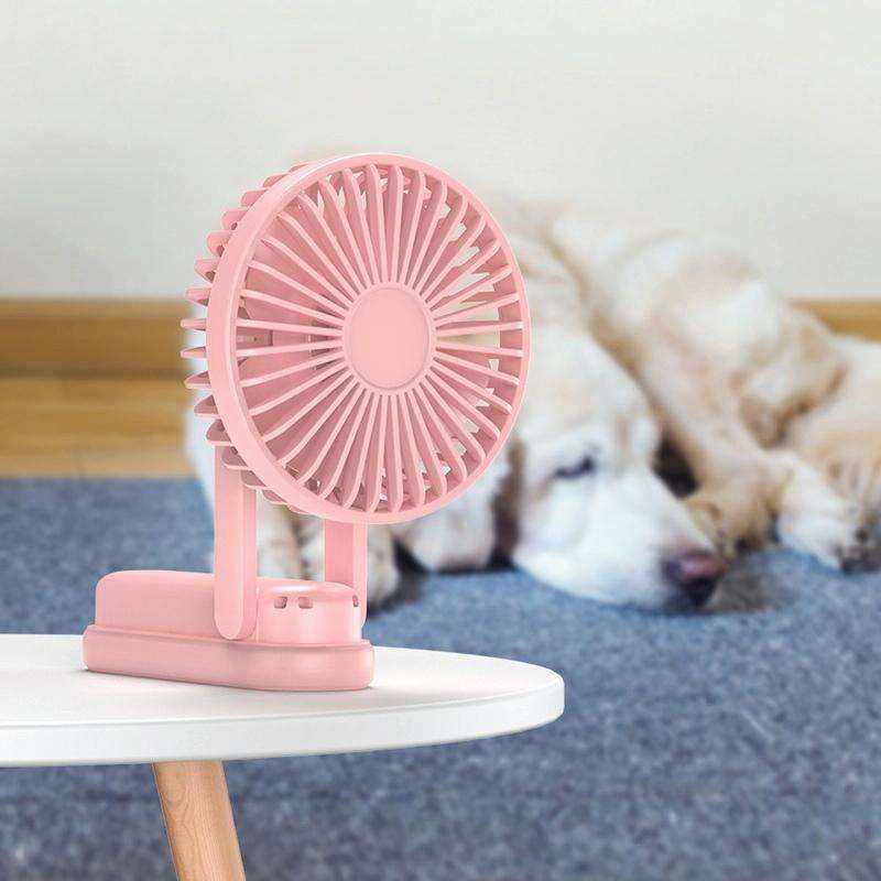 F1 USB Portable Lazy Hanging Neck Fan Mini Folding Handheld Fan(White)
