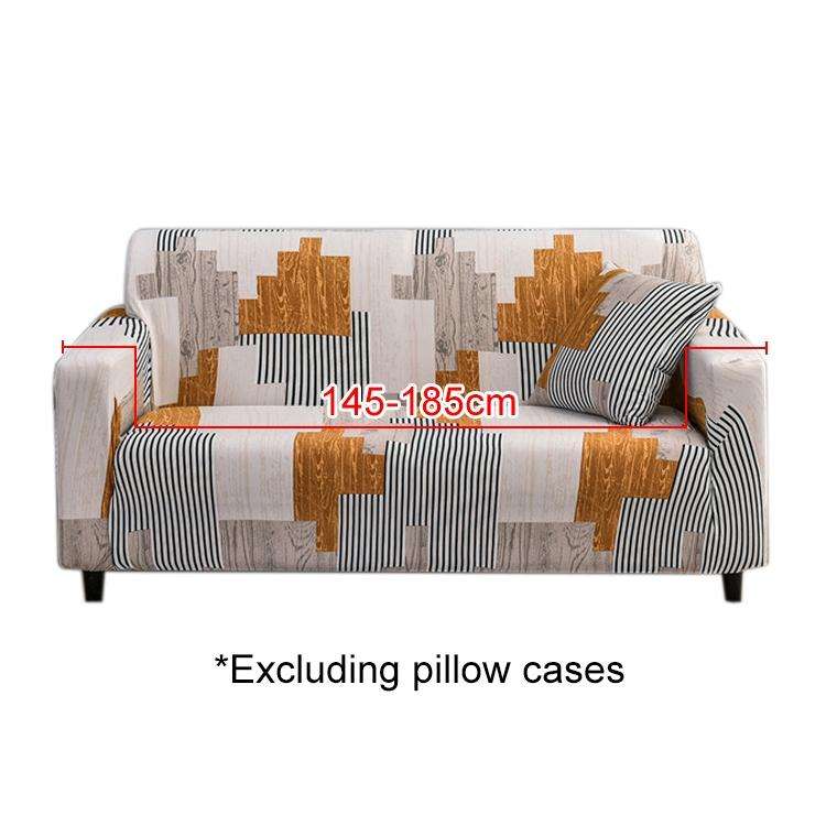 Double Seat Full Coverage Elastic Non-slip Sofa Cover(Building Blocks)