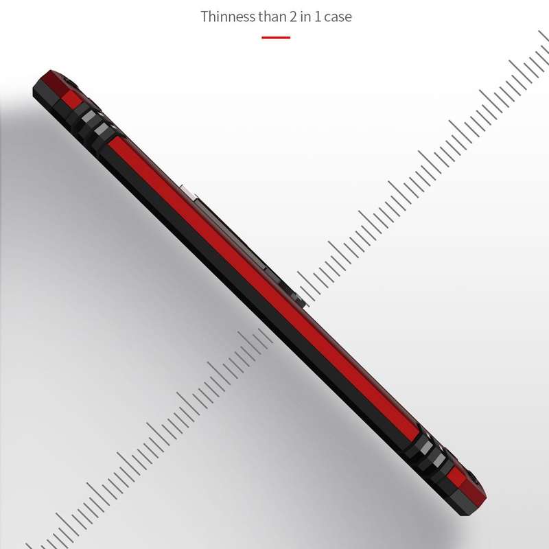 For Xiaomi Redmi Note 8 Pro Armor Shockproof TPU + PC Protective Case with 360 Degree Rotation Ho...
