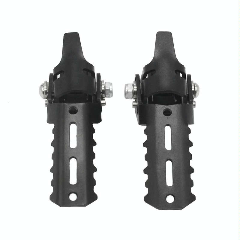 For BMW R1250GS R1200 GS ADV Motorcycle 22-25mm Front Folding Foot Pegs Footrests Clamps(Black)