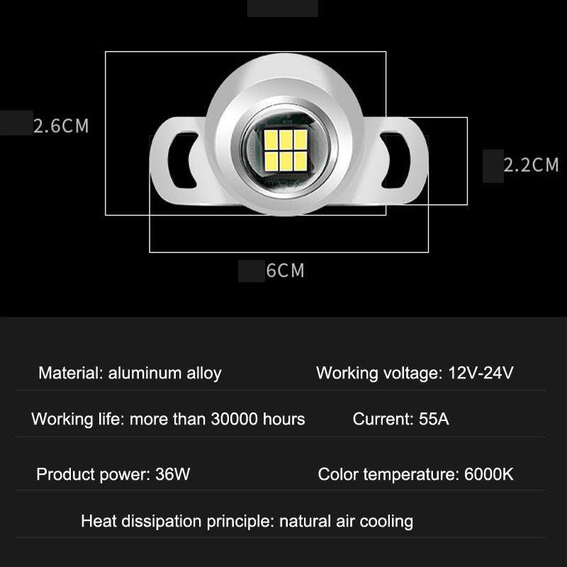 Car LED Ultra -Bright Electric Eye Reversing Light External Bulb Modified Universal Auxiliary Lig...