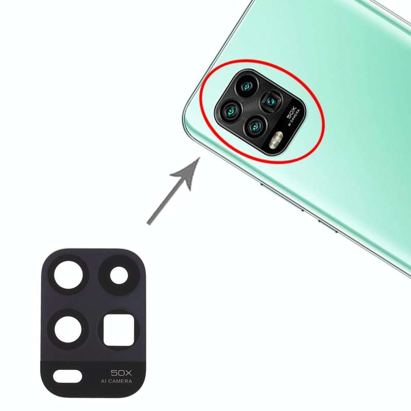 10 PCS Back Camera Lens for Xiaomi Mi 10 Youth 5G