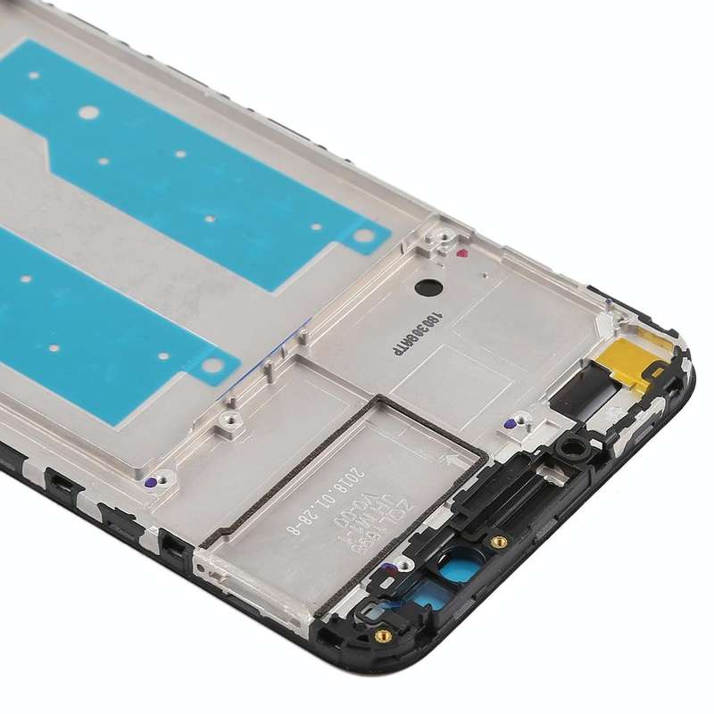 Front Housing LCD Frame Bezel for Huawei Honor Play 7C(Black)