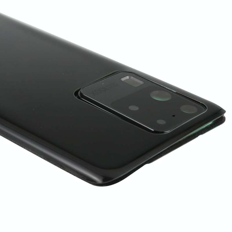 For Samsung Galaxy S20 Ultra Battery Back Cover with Camera Lens Cover (Black)