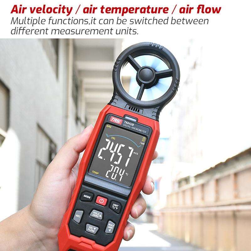 TASI TA642A Portable Digital Wind Speed Meter Air Volume Tester
