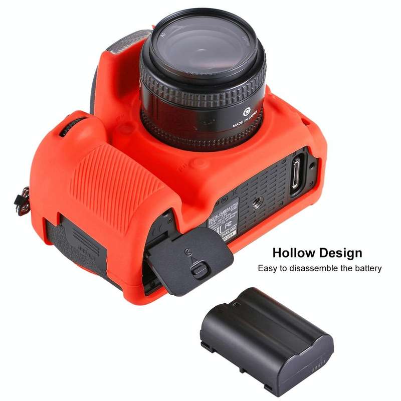 PULUZ Soft Silicone Protective Case for Nikon D750(Red)