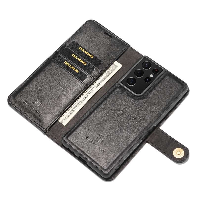 For Samsung Galaxy S21 Ultra 5G DG.MING Crazy Horse Texture Flip Detachable Magnetic Leather Case...