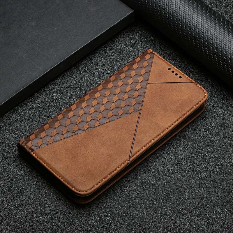 For Samsung Galaxy A33 5G Skin Feel Magnetic Leather Phone Case(Brown)