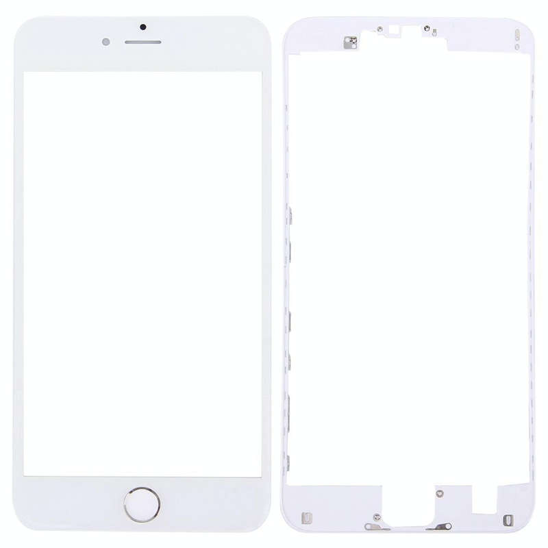 3 in 1 for iPhone 6s Plus (Front Screen Outer Glass Lens + Front Housing LCD Frame + Home Button)...