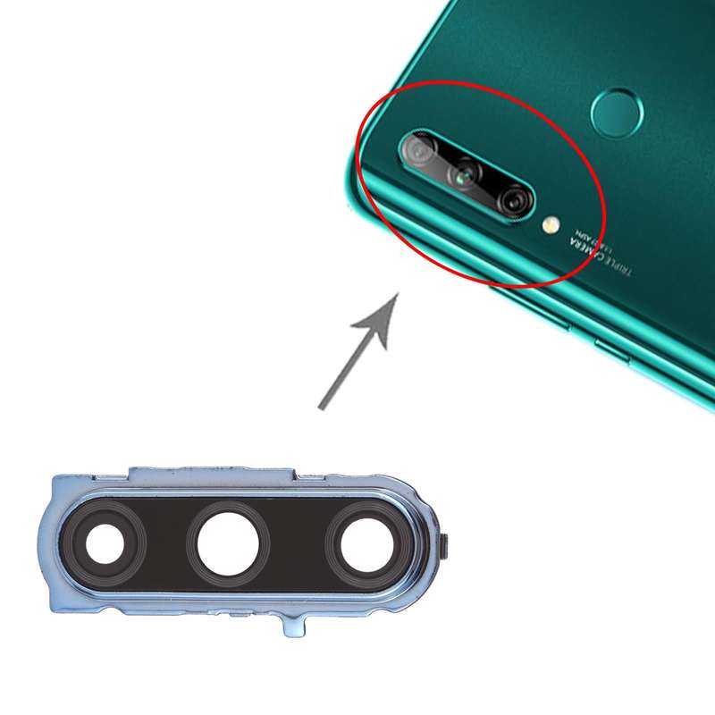 For Huawei Enjoy 10 Plus  10pcs Camera Lens Cover (Blue)