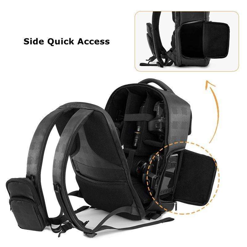 Cwatcun D97 Professional Photography Bag Mirrorless/SLR Multifunctional Backpack Camera Bag, Size...