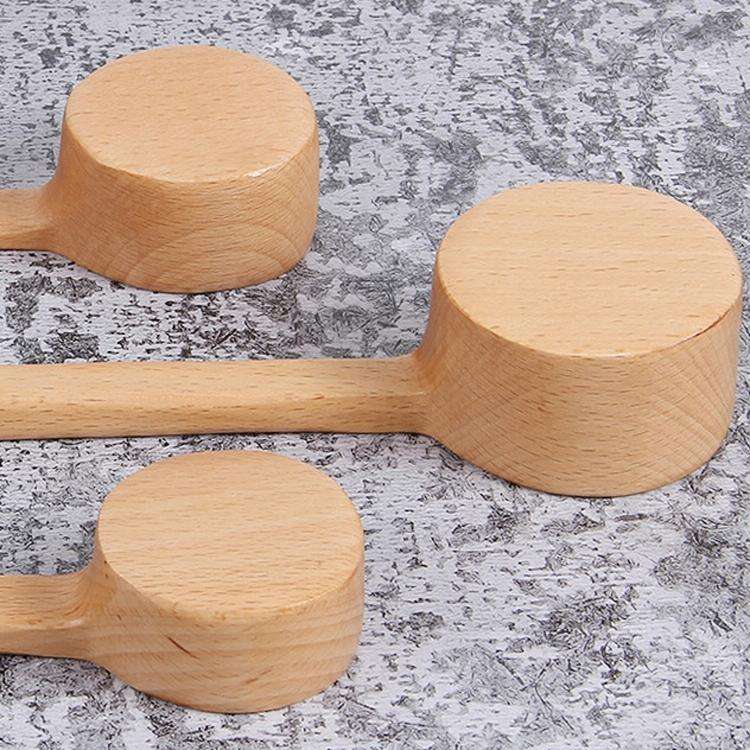 Long-Handled Wooden Spoon Seasoning Spoon Dessert Coffee Milk Tea Spoon Small
