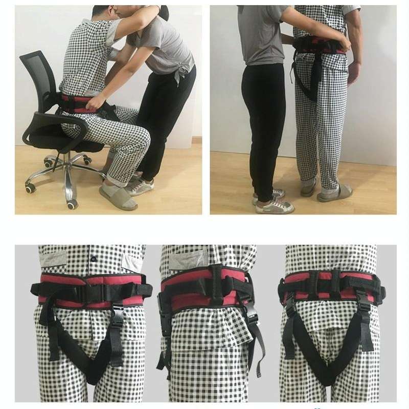 Adult Toddler Belt Anti-Fall Get Up And Shift Belt, Specification: L(Red Black)