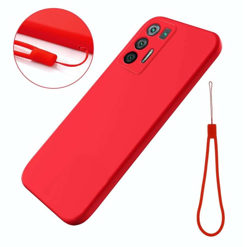 For Hisense Infinity H50S 5G Pure Color Liquid Silicone Shockproof Phone Case(Red)