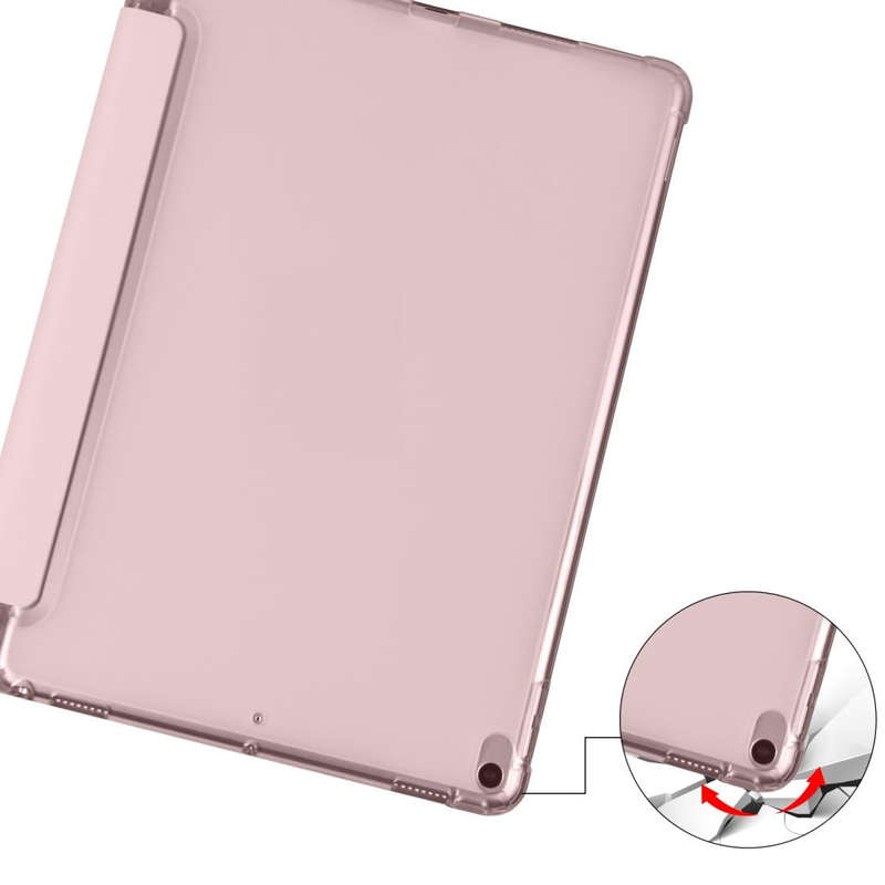 For iPad Pro 10.5 inch / Air 3 10.5 inch 3-folding Horizontal Flip PU Leather + Shockproof TPU Ca...