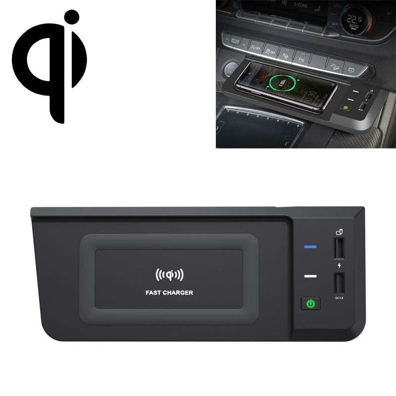 HFC-1051 Car Qi Standard Wireless Charger 15W / 10W Quick Charging for Audi Q5L 2018-2022, Left D...