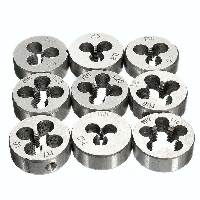 Hand Die Model Tap Tap Die Set Manual Tapping Drill Thread Hole, Style:40 In 1