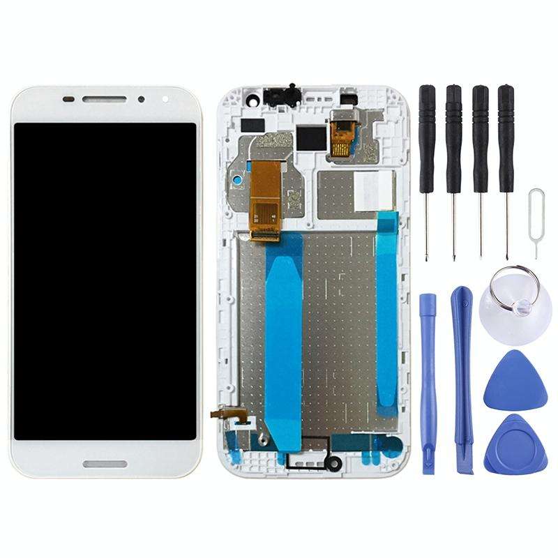 OEM LCD Screen for Vodafone Smart N8 VFD610 Digitizer Full Assembly with FrameWhite)