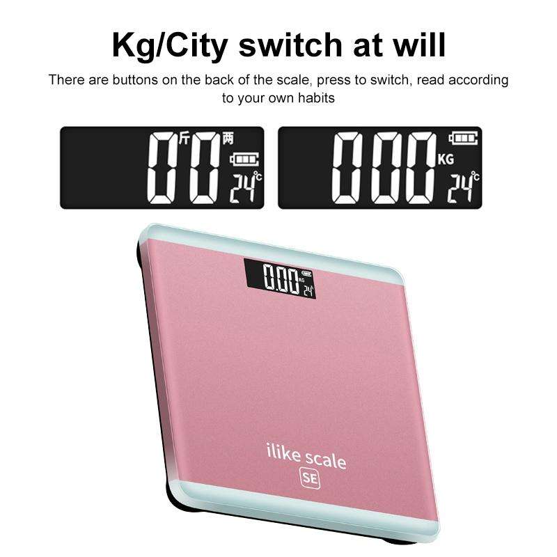 ISCALE SE Human Body Intelligent Electronic Scale Household Weight Scale Adult Body Fat Scale(Spa...