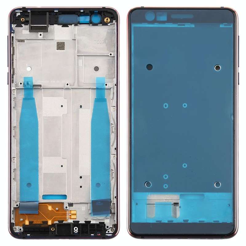 Front Housing LCD Frame Bezel Plate for Nokia 3.1 TA-1049 TA-1057 TA-1063 TA-1070 (Blue)