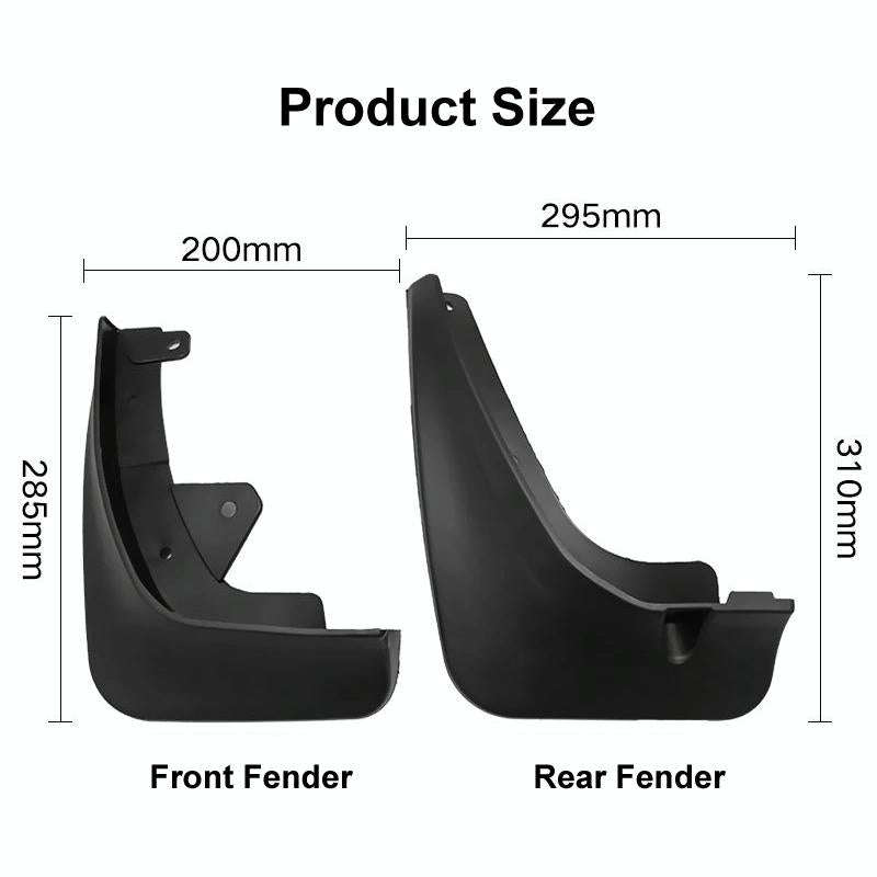For Mazda CX-3 2015-2021 4pcs/Set Car Auto Soft Plastic Splash Flaps Fender Guard