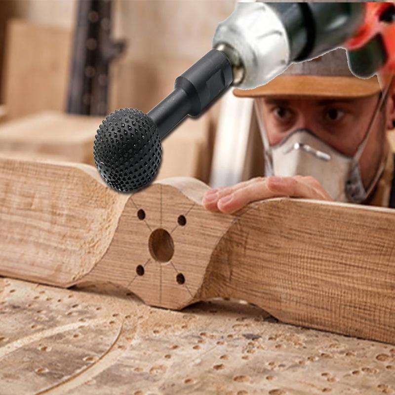 10mm Spherical Wooden Groove Carving Knife Rotary File Carving Grinding Head Electric Grinder Gri...